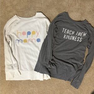 Happy Mama and Teach Them Kindness Maternity Shirts